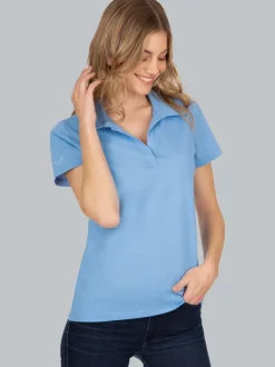Poloshirt ohne Knopfleiste Horizont