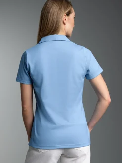Poloshirt ohne Knopfleiste Horizont