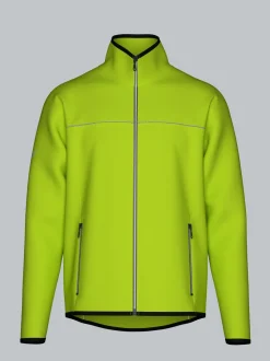 Praktische Sportjacke aus Microfaser Lemon