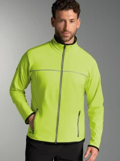 Praktische Sportjacke aus Microfaser Lemon