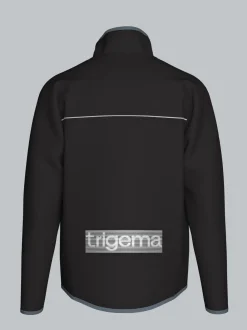 Praktische Sportjacke aus Microfaser Schwarz