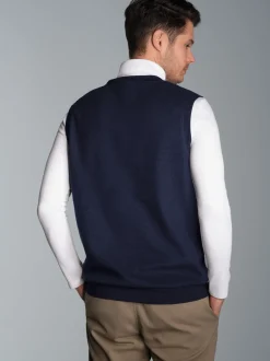 Pullunder in Waffeloptik Navy