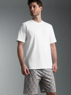 Pyjama mit Karo Muster Night-blue