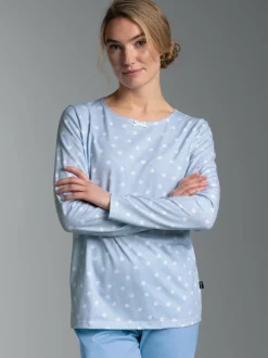 Pyjama Oberteil mit Allover 