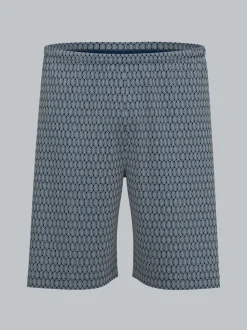 Pyjama Short mit modischem Allover-Muster Night-blue