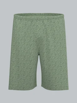 Pyjama Shorts mit Tetris Muster Green tea
