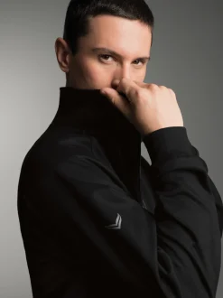Raglanjacke aus Sweat-Qualität Schwarz