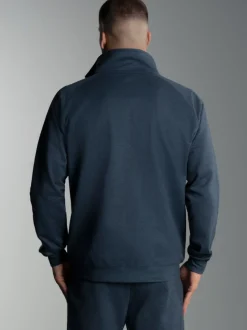 Raglanjacke aus Sweat-Qualität Nightblue-melange