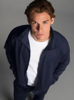Raglanjacke aus Sweat-Qualität Navy
