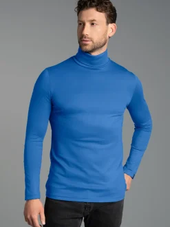 Rollkragenshirt Electric-blue