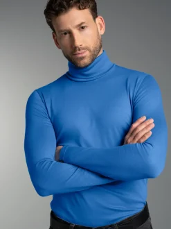Rollkragenshirt Electric-blue