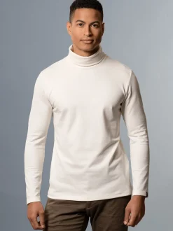 Rollkragenshirt Natur