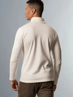 Rollkragenshirt Natur
