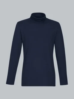 Rollkragenshirt Navy