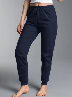 Schlafanzughose Bündchen Navy