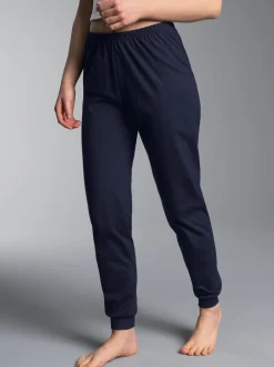 Schlafanzughose Bündchen Navy