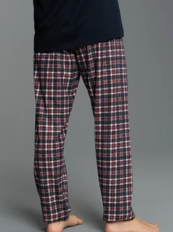 Schlafanzughose mit Karo-Muster Navy