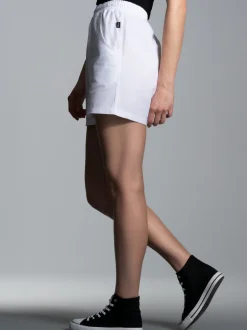 Shorts aus 100% Baumwolle Weiss