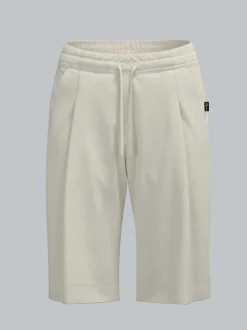 Shorts in Piqué-Qualität mit modischen Falten Natur
