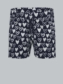 Shorts mit Allove-Druck "Herzen" Navy
