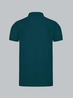 Slim Fit Poloshirt aus DELUXE-Piqué Saphir