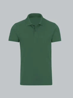Slim Fit Poloshirt aus DELUXE-Piqué Efeu