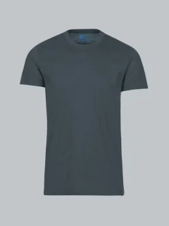 Slim Fit T-Shirt aus DELUXE Baumwolle Anthrazit