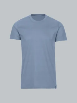 Slim Fit T-Shirt aus DELUXE Baumwolle Pearl-blue