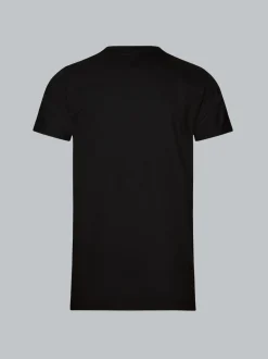 Slim Fit T-Shirt aus DELUXE Baumwolle Schwarz