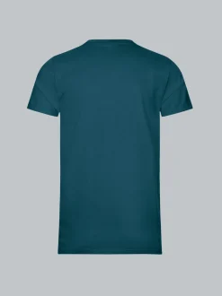 Slim Fit T-Shirt aus DELUXE Baumwolle Petrol