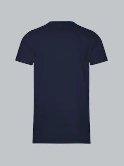 Slim Fit T-Shirt aus DELUXE Baumwolle Navy