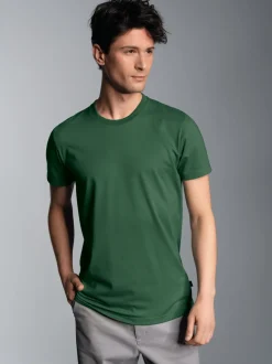 Slim Fit T-Shirt aus DELUXE Baumwolle Efeu