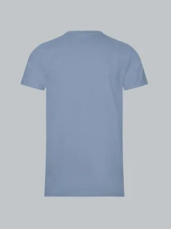 Slim Fit T-Shirt aus DELUXE Baumwolle Pearl-blue