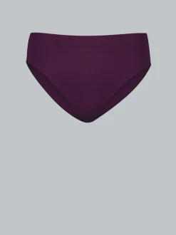 Slip aus Polyamid/Elastan Aubergine