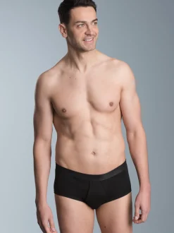 Slip Feinripp im Doppelpack Schwarz
