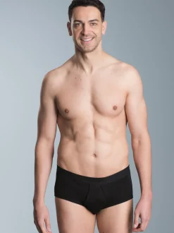 Slip Feinripp im Doppelpack Schwarz