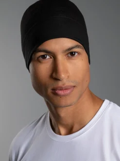 Soft-Cap aus Viskose Schwarz
