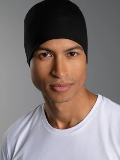 Soft-Cap aus Viskose Schwarz