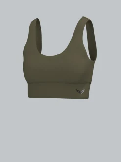 Sport BH mit reflektierender Schwinge Khaki