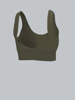 Sport BH mit reflektierender Schwinge Khaki