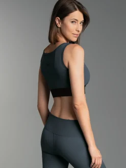 Sport-Bustier Anthrazit