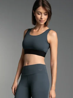 Sport-Bustier Anthrazit