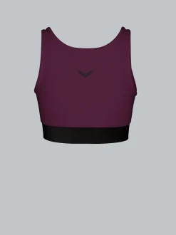 Sport-Bustier Aubergine