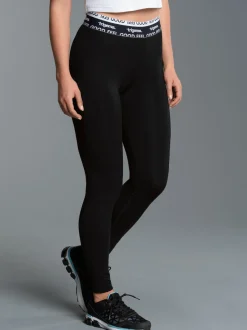 Sportleggings mit Elastikbund Schwarz