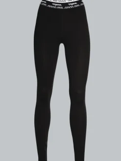 Sportleggings mit Elastikbund Schwarz