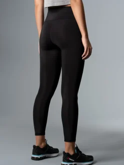Sportleggings mit hohem Bund Schwarz
