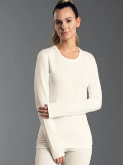 Sportshirt aus Merinowolle Natur