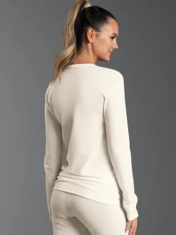 Sportshirt aus Merinowolle Natur