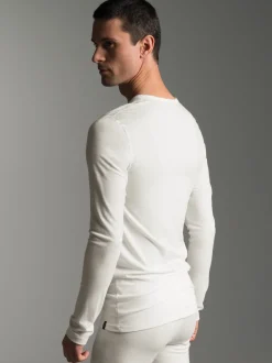 Sportshirt aus Merinowolle Natur
