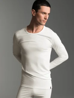 Sportshirt aus Merinowolle Natur